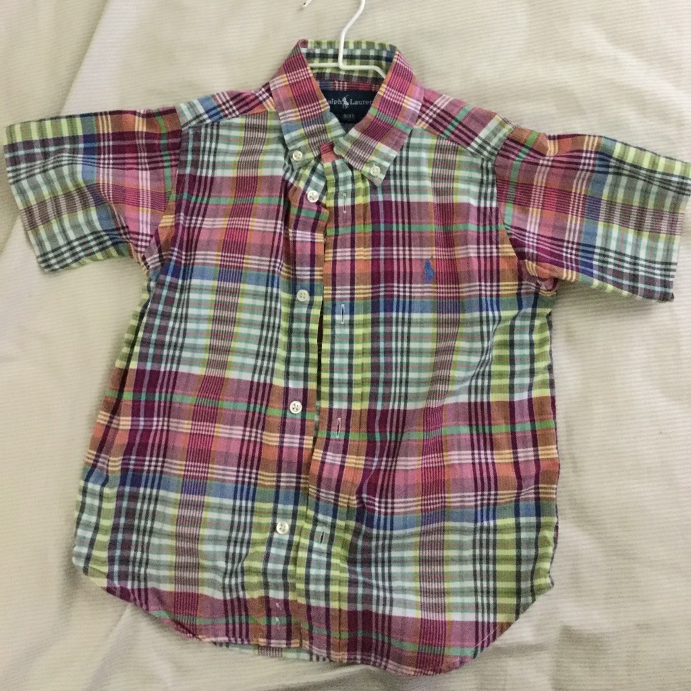 Ralph Lauren 3T short sleeved spring button down